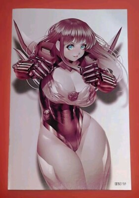 Cosplay Wars Transformers Anime Girl Hot Rod/Rodimus B&W Virgin Variant LE 10/10