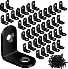 40PCS L BRACKET CORNER BRACE SET, STAINLESS STEEL 90 DEGREE RIGHT ANGLE BRACKET