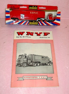 FDNY WNYF SUPER PUMPER Issue+ NEW Solido Die-cast Model NY City Fire Department