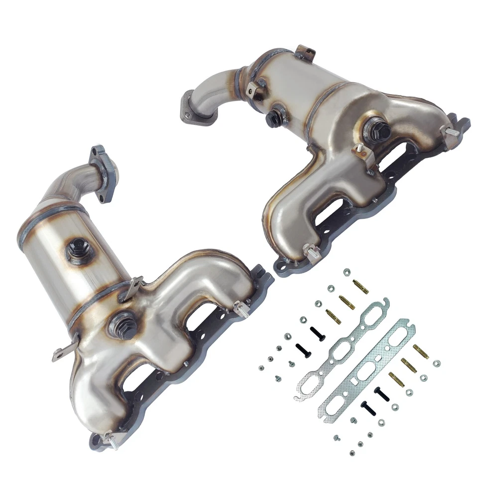 Front&Rear Catalytic Converter Set For 2007-2008 Chrysler Pacifica 4.0L - Image 3 of 4