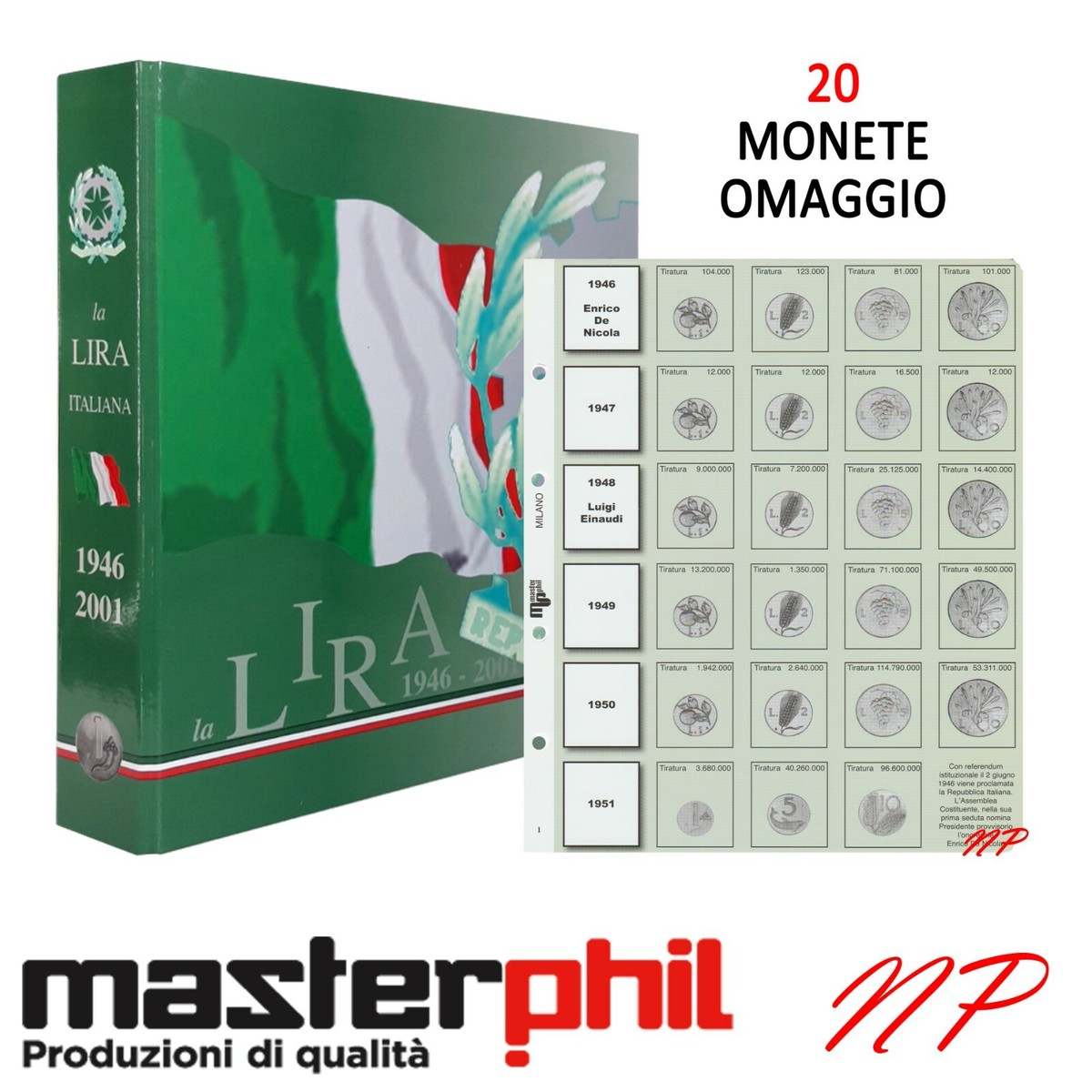 MASTER PHIL Album LIRA ECO Completo Con Custodia E - Foto 7