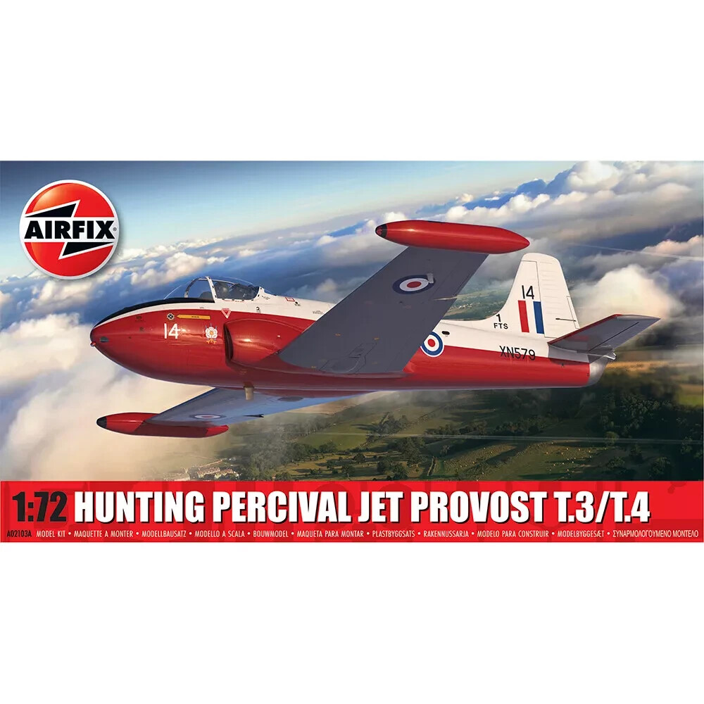 Airfix Standard Model Set - A02103A Hunting Percival Jet Provost T.3/T.4 Model Building Kit - Plastic Model Plane Kits for Adults & Children 8+, Set Includes Sprues and Decals - 1:72 Scale Model - Image 16