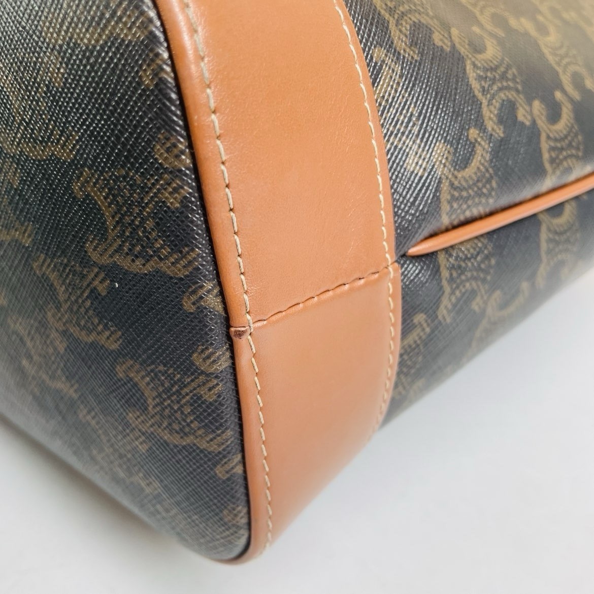 Authentic Celine Triomphe Monogram Bucket Bag – B… - image 17