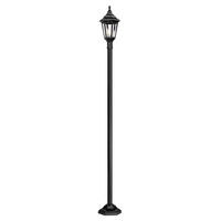 Schwarz Durchsichtig Klassisch Hohe Laterne AußEnlampe Garten IP44