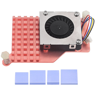 For RASPBERRY Pi 5 Heatsink Cooler with Pure Copper and For PWM Fan Technology