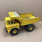 Vintage Yellow Mighty Tonka 1970’s Metal Dump Truck 19” Long 8” Wide 10” Tall