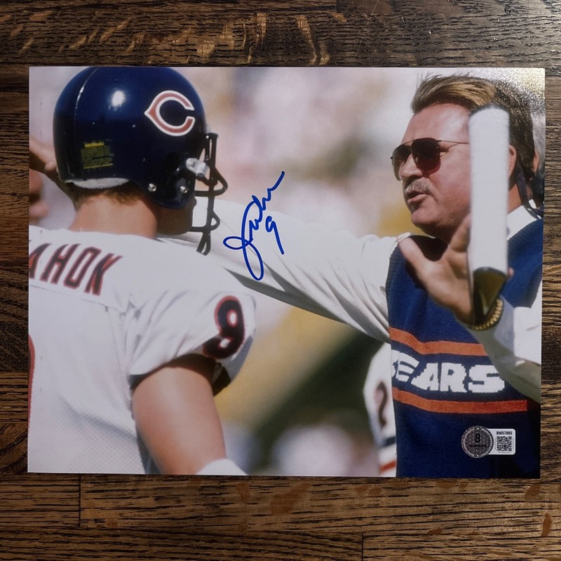 Jim McMahon Autographed 8x10 85 Bears Super Bowl Beckett COA