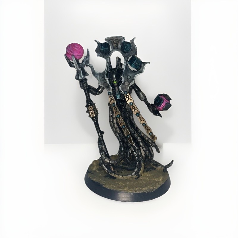 Necron Chronomancer Cryptek Warhammer 40K Well Painted Tabletop Ready