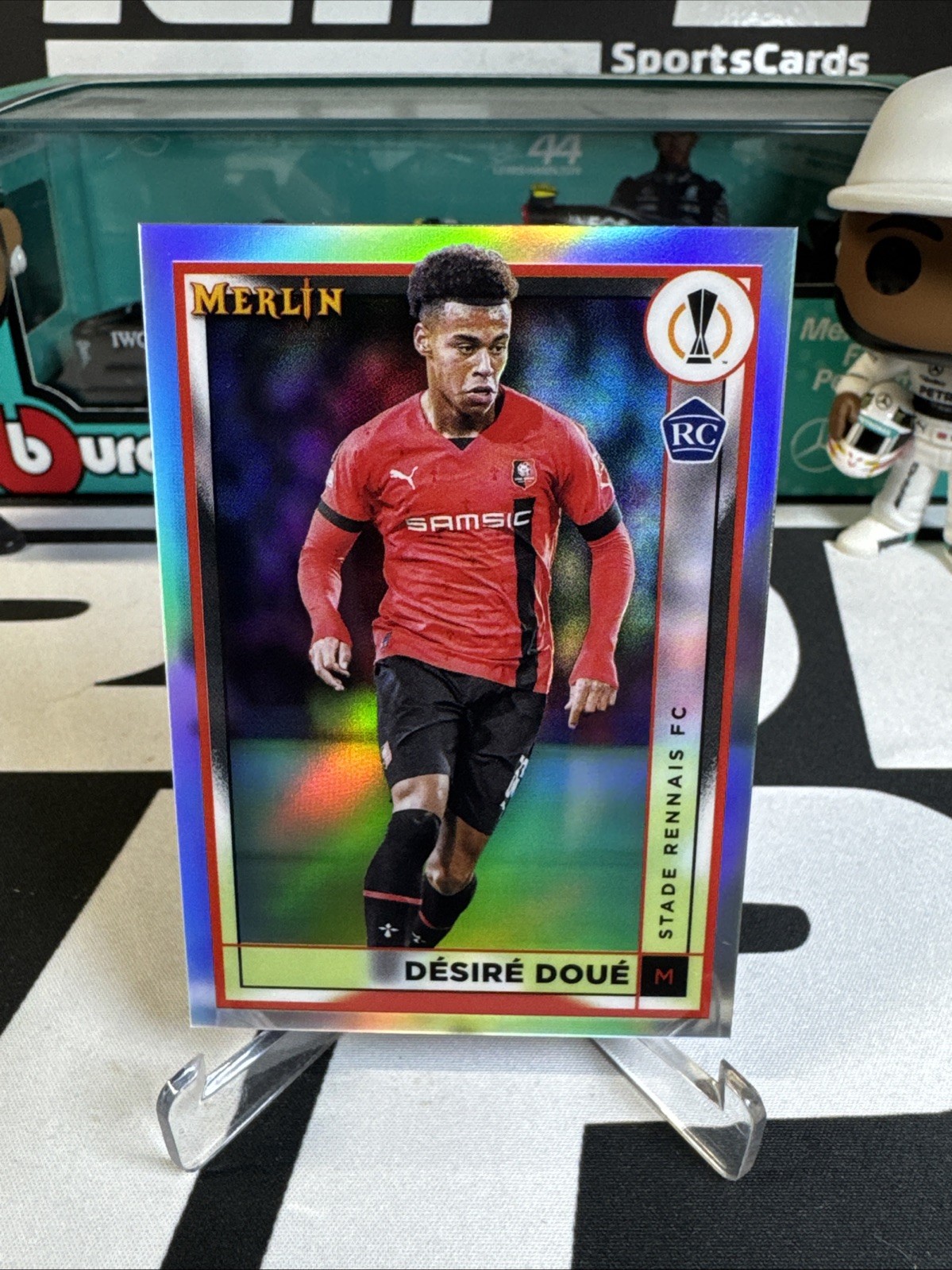 2022-23 Topps Merlin UEFA Club Competitions - Desire Doue #133 Refractor (RC)