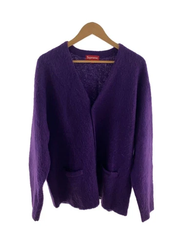 Cardigan Supreme (épais XL mohair violet uni occasion
