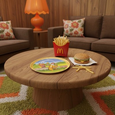 Vintage 1977 McDonald s 10  Melamine Plate Ronald McDonald Mayor McCheese Spring