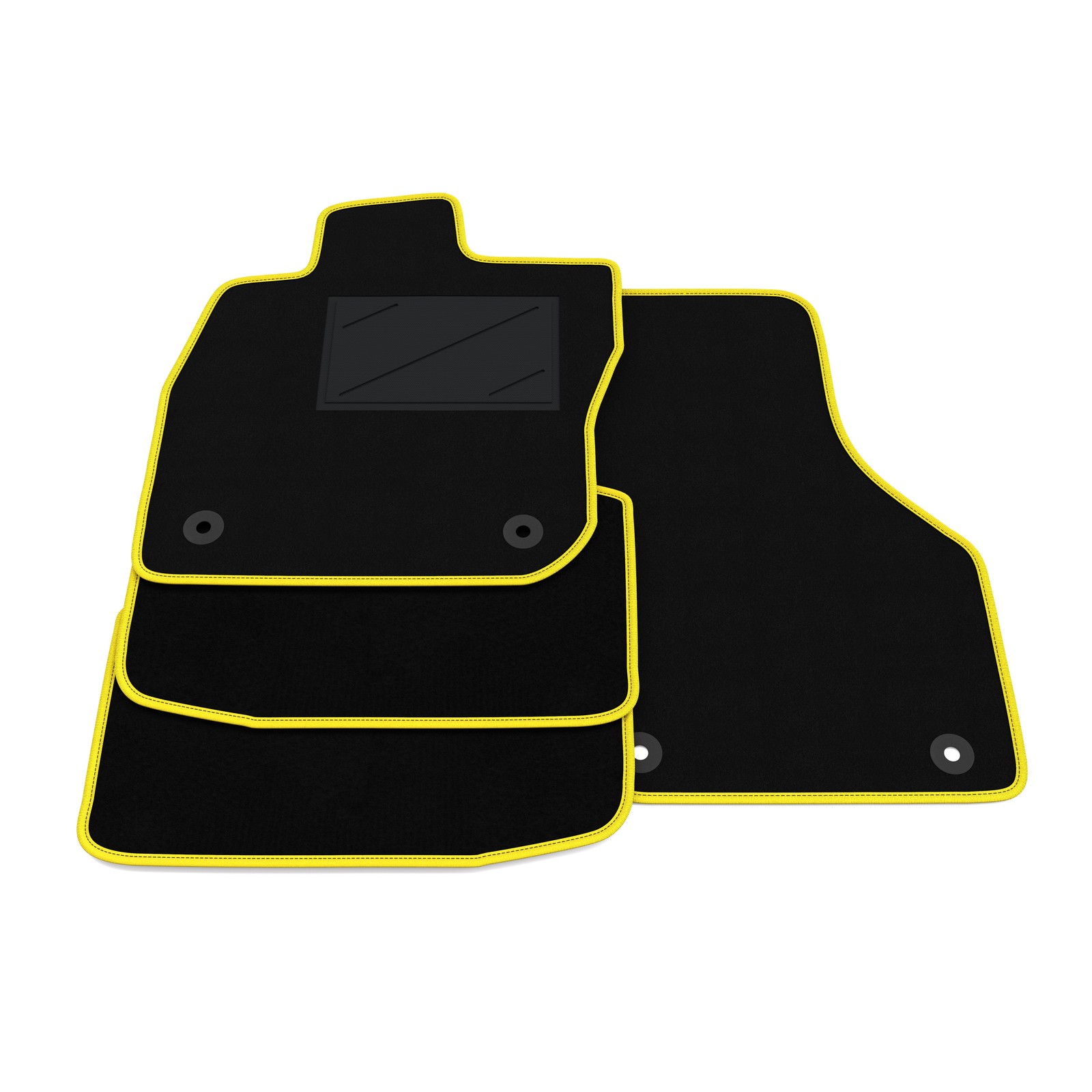 Tapis de sol Skoda Octavia 4 eTEC 2020-2024 en caoutchouc noir sur mesure sur Tout-Auto