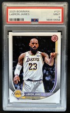 2025-26 Bowman LeBron James #121 Lakers PSA 9