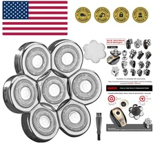 Universa 7 Heads Shaver Replacement Head for Head Shaver, and many Brands Hea...