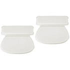 2pcs PU Sponge Round Suction Bathtub Pillow Adsorptive Bath Pillow Spa Headrest