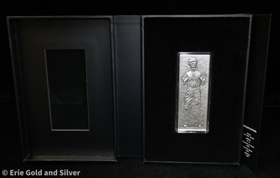2022 Niue $20 Star Wars Han Solo in Carbonite 10 oz Silver Coin in