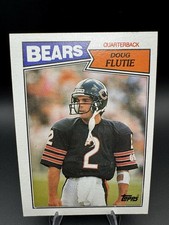 Topps 1987 Doug Flutie Rookie Base #45 Chicago Bears NFL Football Card. rookie card picture