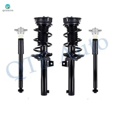 4P Front Quick Strut-Rear Complete Shock To 2015-2019 Volkswagen Golf Sportwagen