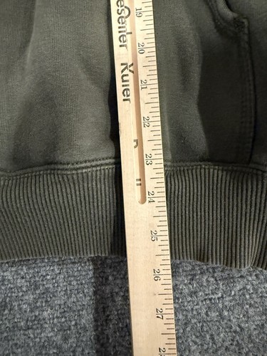 Carhartt Hoodie Mems L Green Rain Defender Paxton 1/4 Zip Heavyweight KE9 - Picture 4 of 6