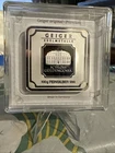 100 gram Silver Bar - Geiger Edelmetalle (Original Square Assay) Serial Numbered