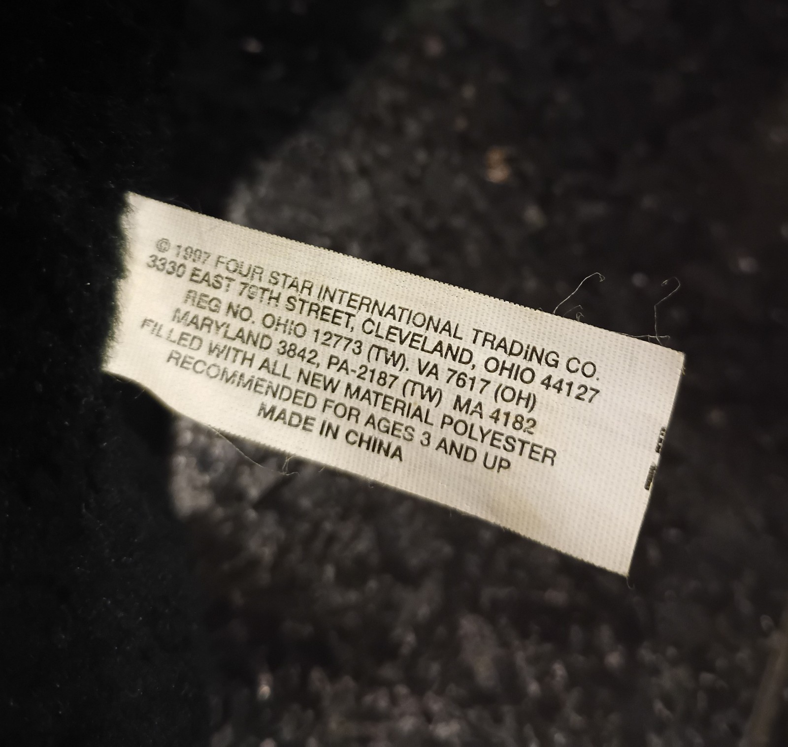 Vintage Halloween Witch Puppet 12 In. 1997 Four Star International Trading Com.