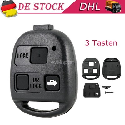3 Tasten Schlüssel Gehäuse Für Toyota Avensis Yaris Corolla Rav 4 Celica Estima