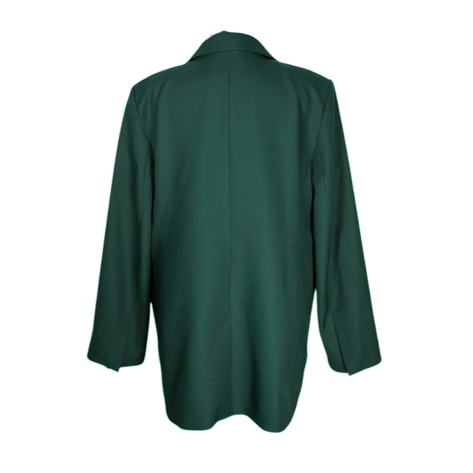 Blazer para mujer Banana Republic 20 verde esmeralda forrado de lana a medida traje chaqueta Foto 2 de 4