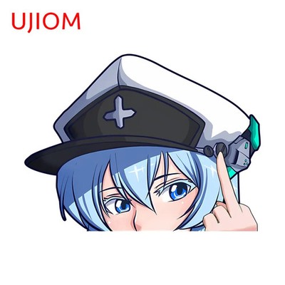 UJIOM Unique Peeker Esdeath Wall Sticker Premium Ingenious Adhesive Wallpaper