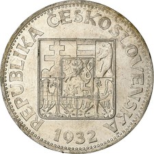 [#1166615] Czechoslovakia, 10 Korun, 1932, Silver, AU, KM:15