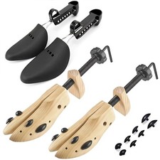 Professional Wooden Shoe Stretcher Shoe Trees With 1 Pairs Plastic Shoe Tree ...