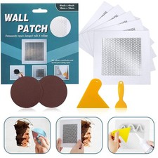 Quick Repair: 5-Pack 4'' x 4'' Self-Adhesive Wall Patch Kit for Every Home