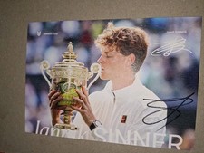 Autogrammkarte Jannik Sinner Tennis Wimbledon ATP Italien Olympia ARD ZDF RTL
