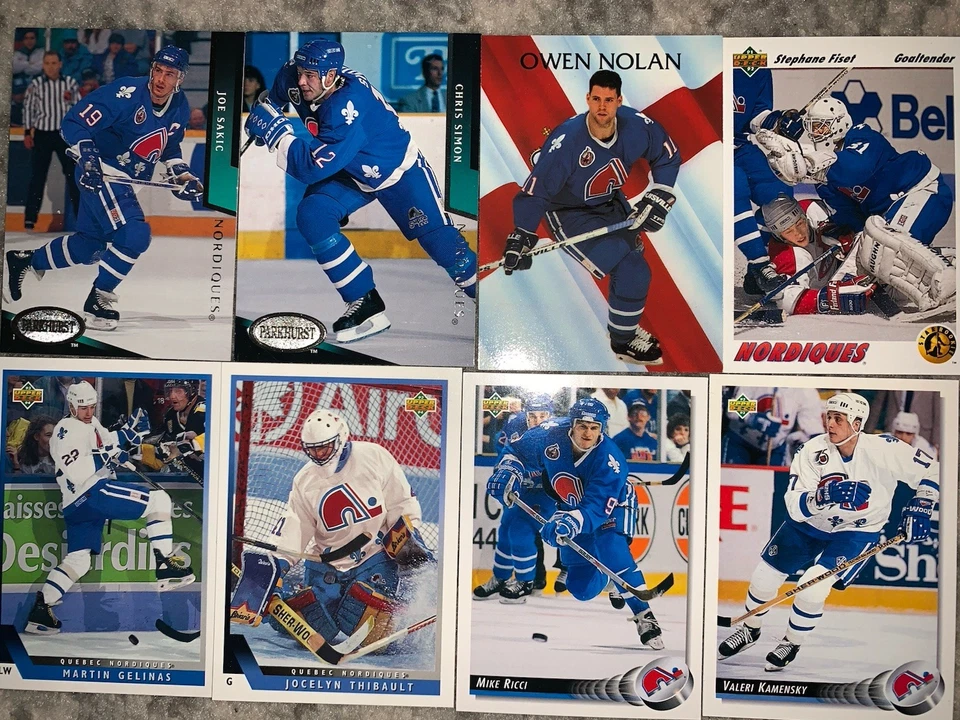 Lote de 34 cartas Quebec Nordiques (raro) - Imagem 4 de 4