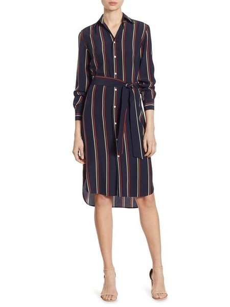 Women Polo Ralph Lauren Dress Navy Silk 38 / M /
