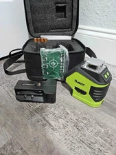 Huepar Laser Level 621CG, Self-Leveling + Cross Line, 2 Plumb Dots, Laser Tool