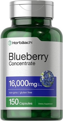 Blueberry Extract 16,000mg | 150 Count | Concentrated Supplement | by Horbaach