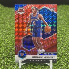Immanuel Quickley 2020-21 Panini Mosaic Rookie Red Prizm NBA Debut #277 Knicks