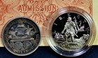 EZ-UNC 1893 COLUMBIAN EXPO TICKET, 1893 SILVER & 1992 COMMEMORATIVE HALF DOLLARS — photo 4