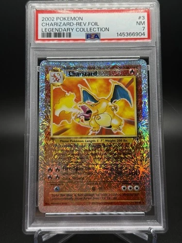 Charizard Legendary LC Reverse Holo Card 3/110 Near Mint PSA 7