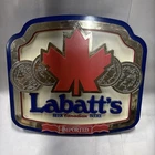 Vintage Labatts Imported Beer 3D Sign Plastic 1980s
