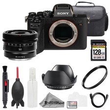 Sony a7R IVA  Sony FE 50mm f/2.5 G Lens 128GB Bag UV Filter- Basic Kit