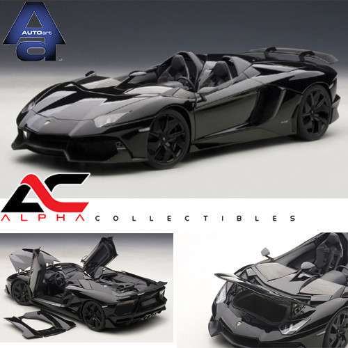 AUTOART 74676 1:18 LAMBORGHINI AVENTADOR J BLACK SUPERCAR