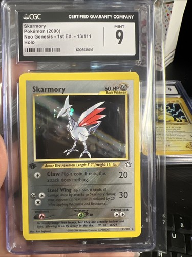 Skarmory (1st Edition) graded CGC 9 for sale on eBay