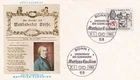 Germany 1965 Matthias Claudius FDC Bonn special cancel Unaddressed VGC