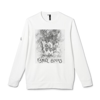 Personalized adidas  Unisex Fleece Crewneck Sweatshirt| Pencil Sketch Effect