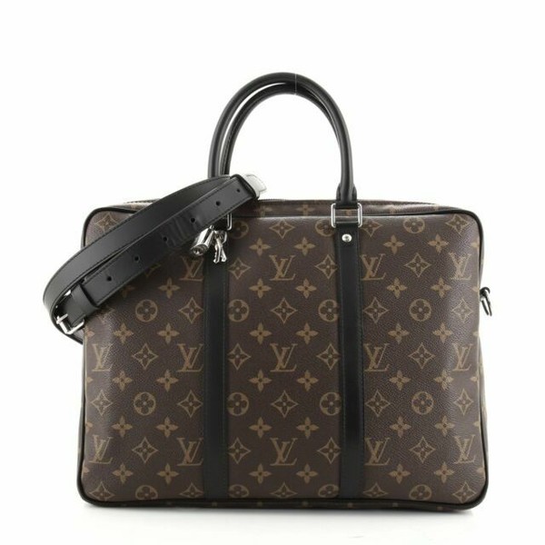 Louis Vuitton Porte-Documents Voyage Briefcase PM Brown Canvas for ...