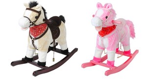 cheval a bascule avec son