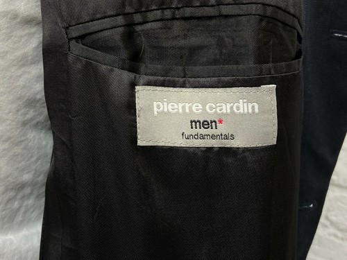 PIERRE CARDIN Men's Navy Blue Worsted Wool Sport Coat Blazer 44R - Picture 7 of 8