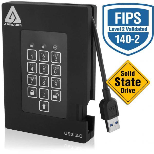 Apricorn Aegis Padlock Fortress 1000 GB Nero