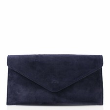 Ladies Women Real Suede Leather Envelope Chain Clutch Party Prom Evening Bag